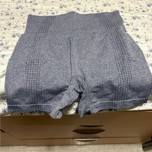 Women's Gray High-Waisted Bike Shorts
